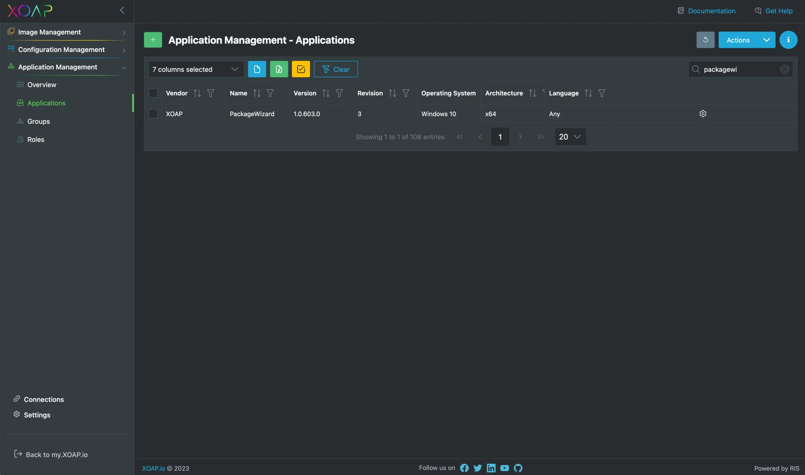 applicationXO_packagewizard