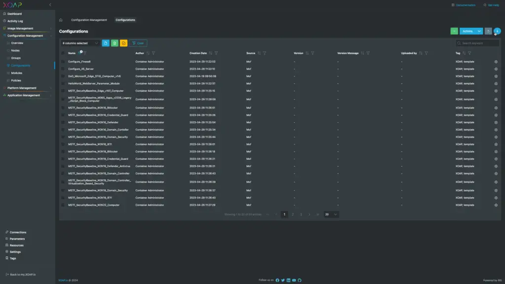 Resources and Parameters moved to central location