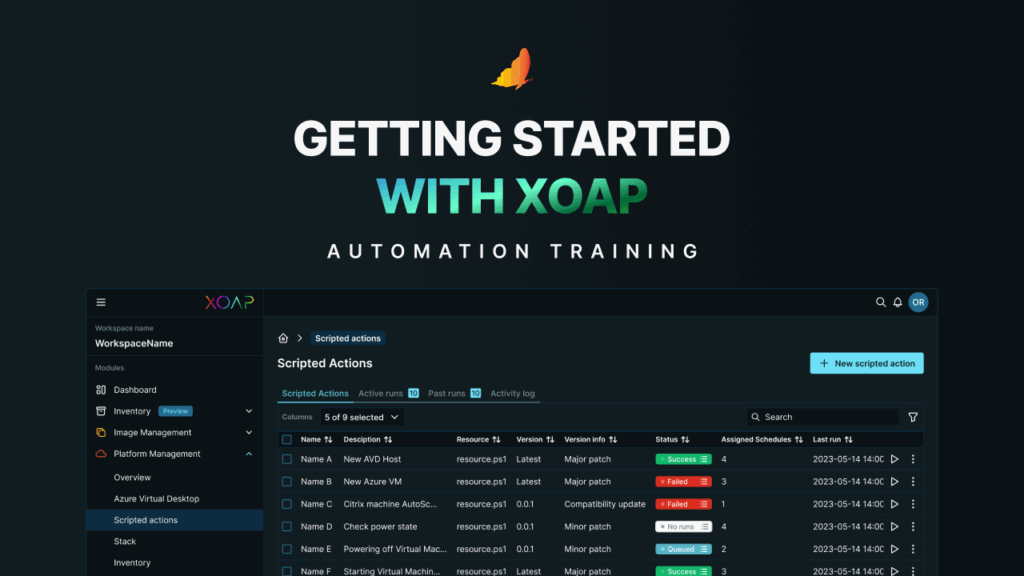Automation training: Getting started with XOAP