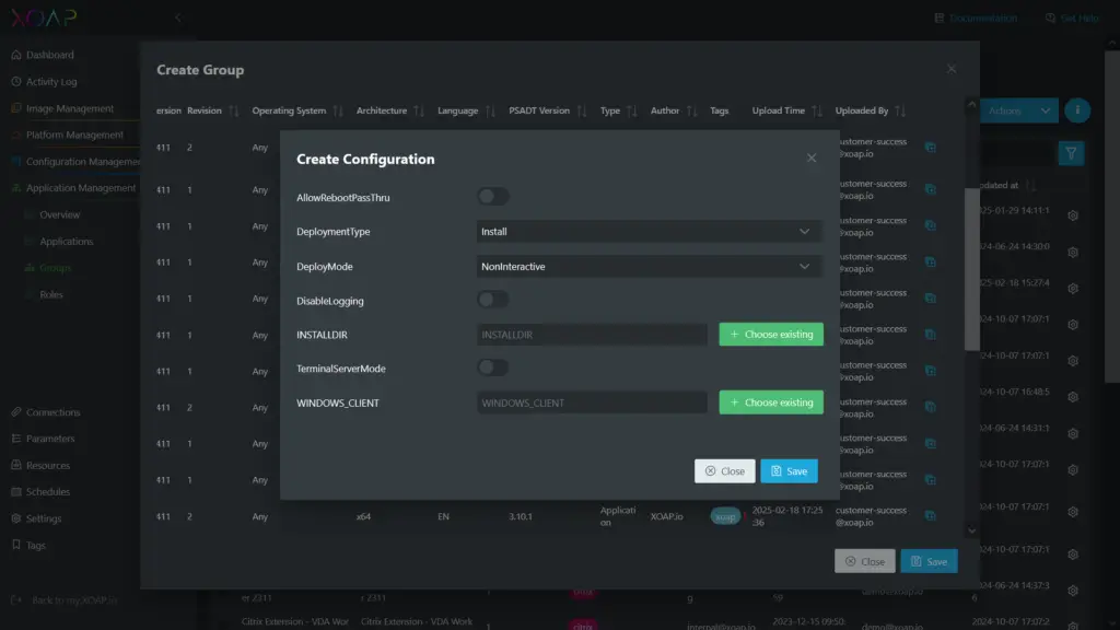 Customize installation