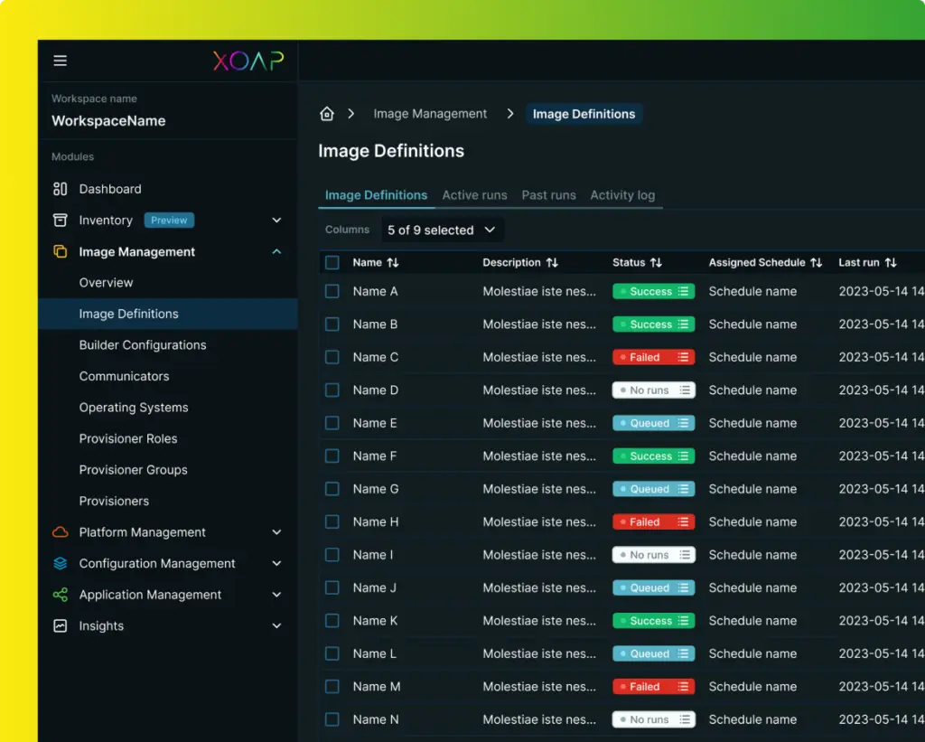machine image build pipeline XOAP