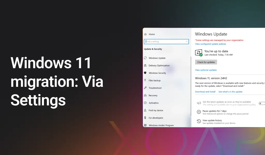 How to migrate to Windows 11 via Windows Update in Settings