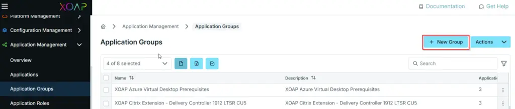 Creating a group for migration