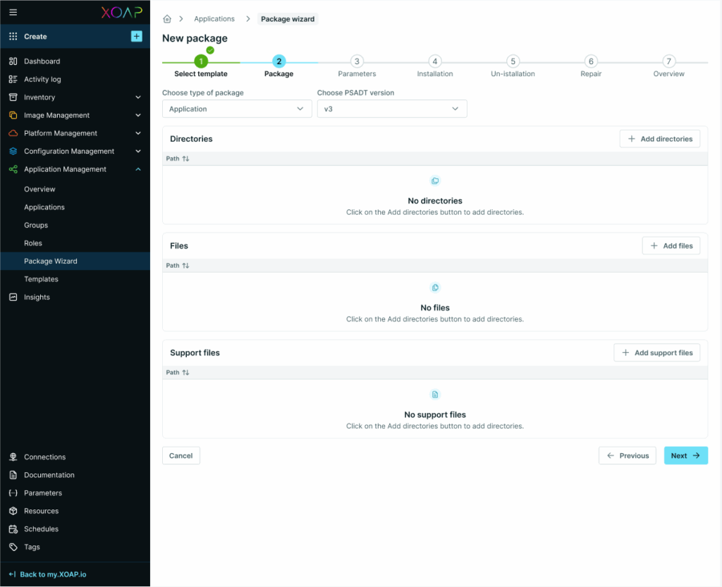 Package Wizard, package