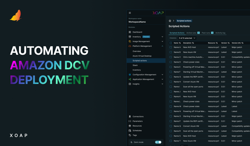 Automating Amazon DCV deployment with XOAP