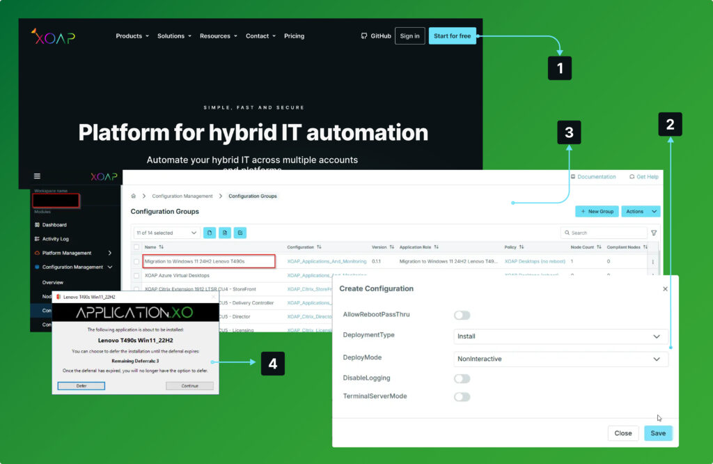 Win 11 migration guide with XOAP