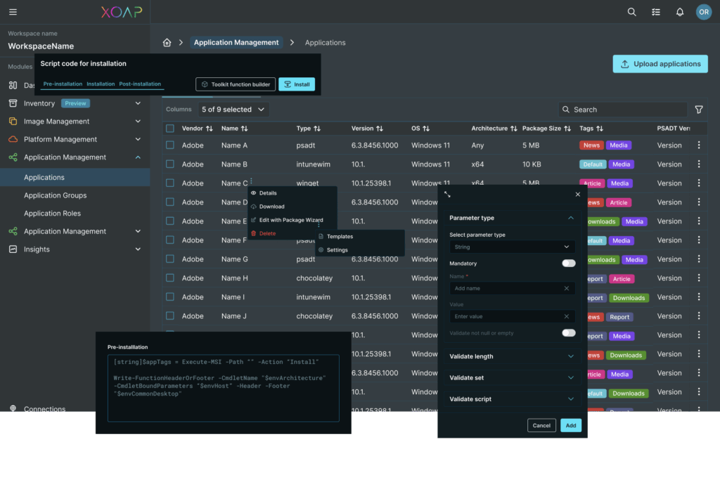 Win 11 migration with XOAP
